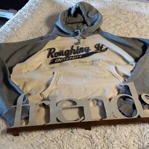 BLUE 84 "Roughin It University" Athletic Sz. XL‎ HOODIE Hoody